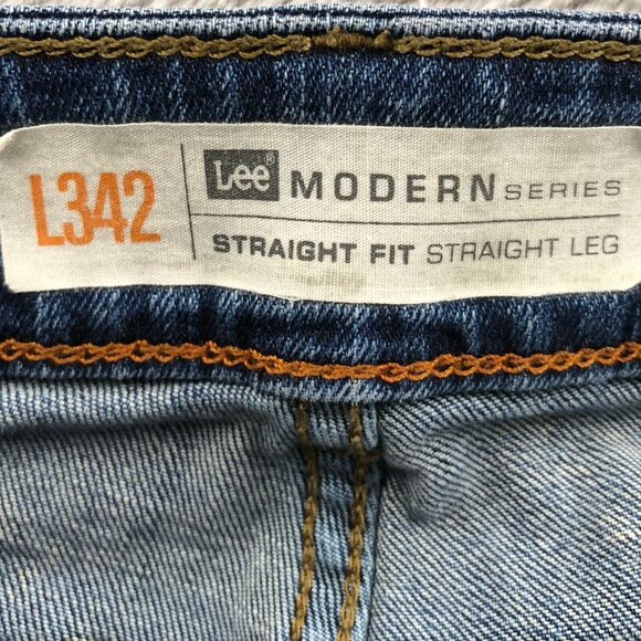 Lee Men's Jeans Size 30 Measured Modern Series L342 Straight Leg Blue Denim - Picture 3 of 16